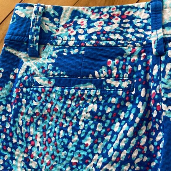 Lilly Pulitzer Brewster Blue Good Reef Callahan Short. New. Size 0. - Picture 5 of 7